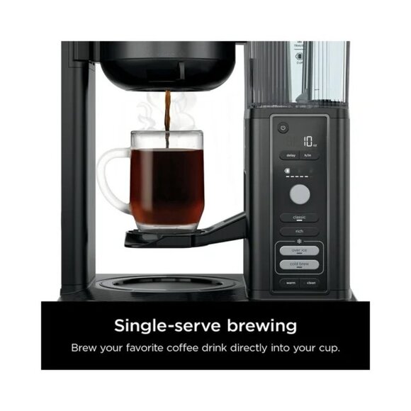 Ninja Hot & Iced Coffee Maker, Single Serve to 10 Cup Carafe, Drip, Rapid Cold B
